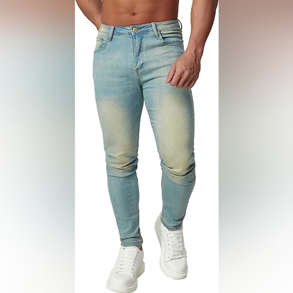 New w/ Tags Mens Jeans Skinny Unique Comfortable Denim w/ Multiple Sizes - Picture 3 of 5